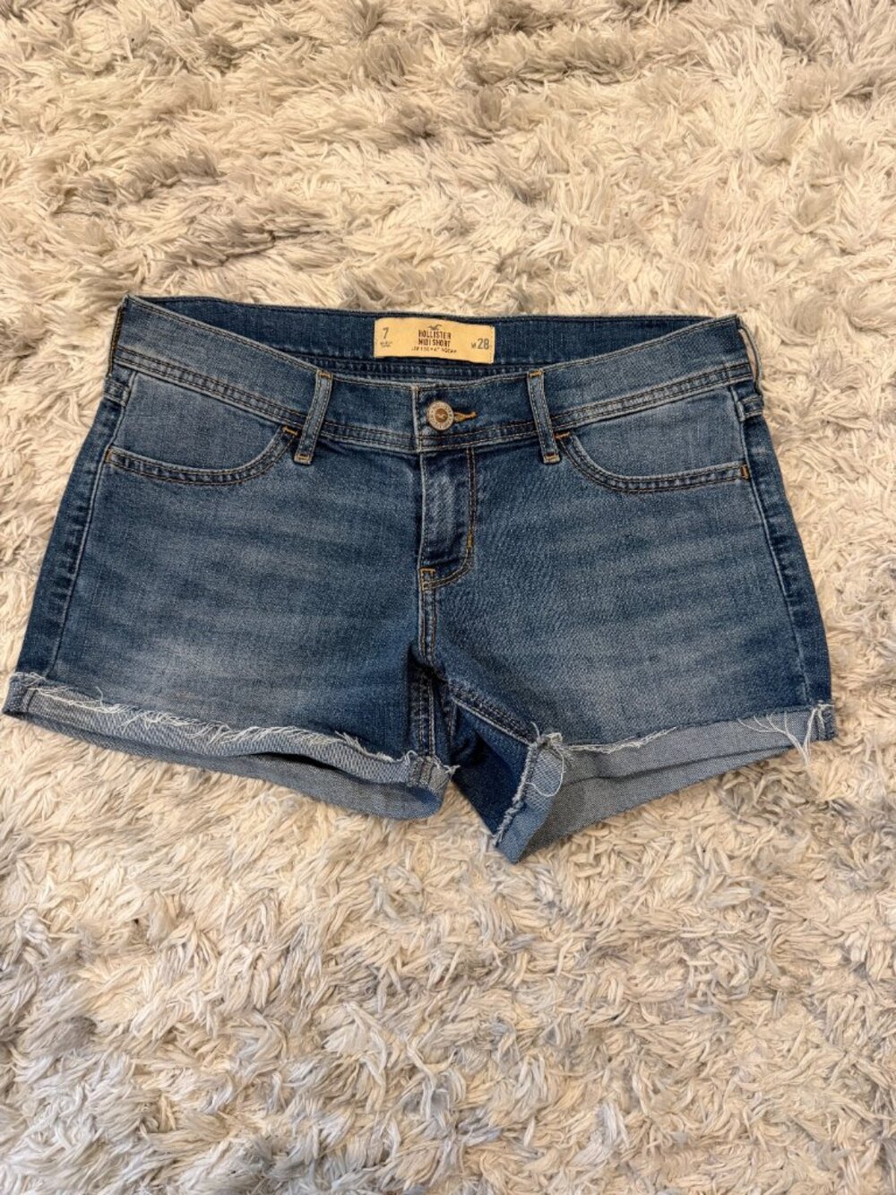 Hollister Midi Jean Shorts - 7/w28